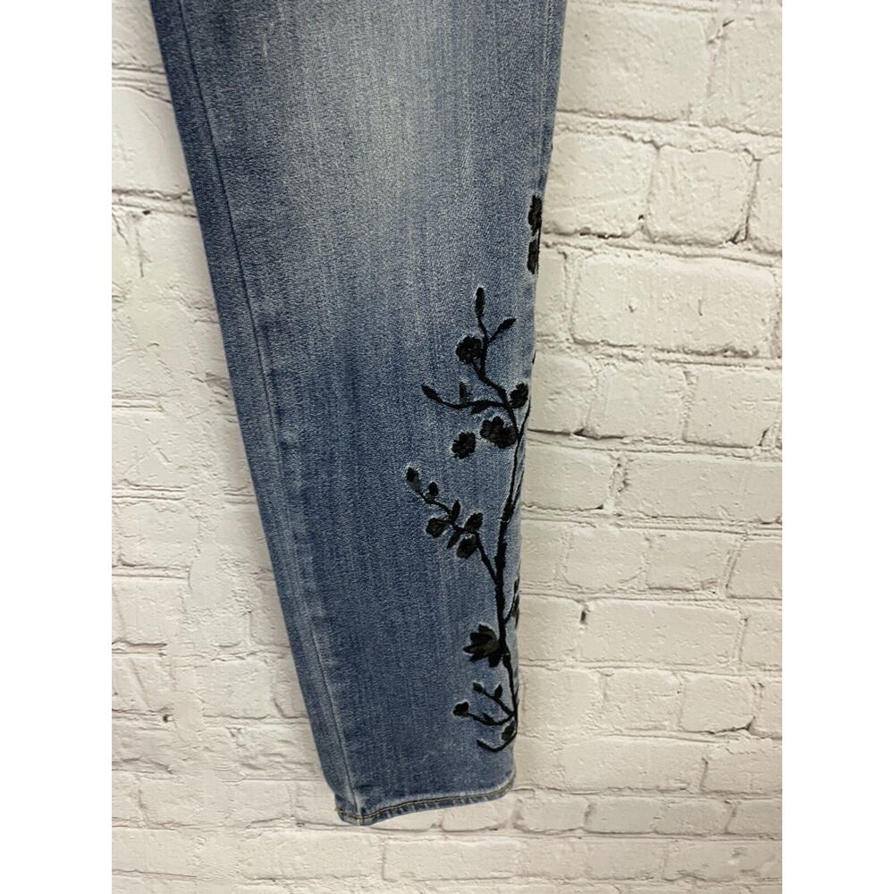 DRIFTWOOD Women's Jackie Embroidered Skinny Jeans Floral Sz 27 29x28 - Picture 3 of 10